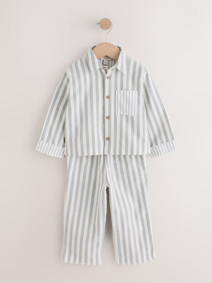 Green Hedben Stripe Yard Christmas Matching Family Pyjamas (9mths-16yrs) - image 6