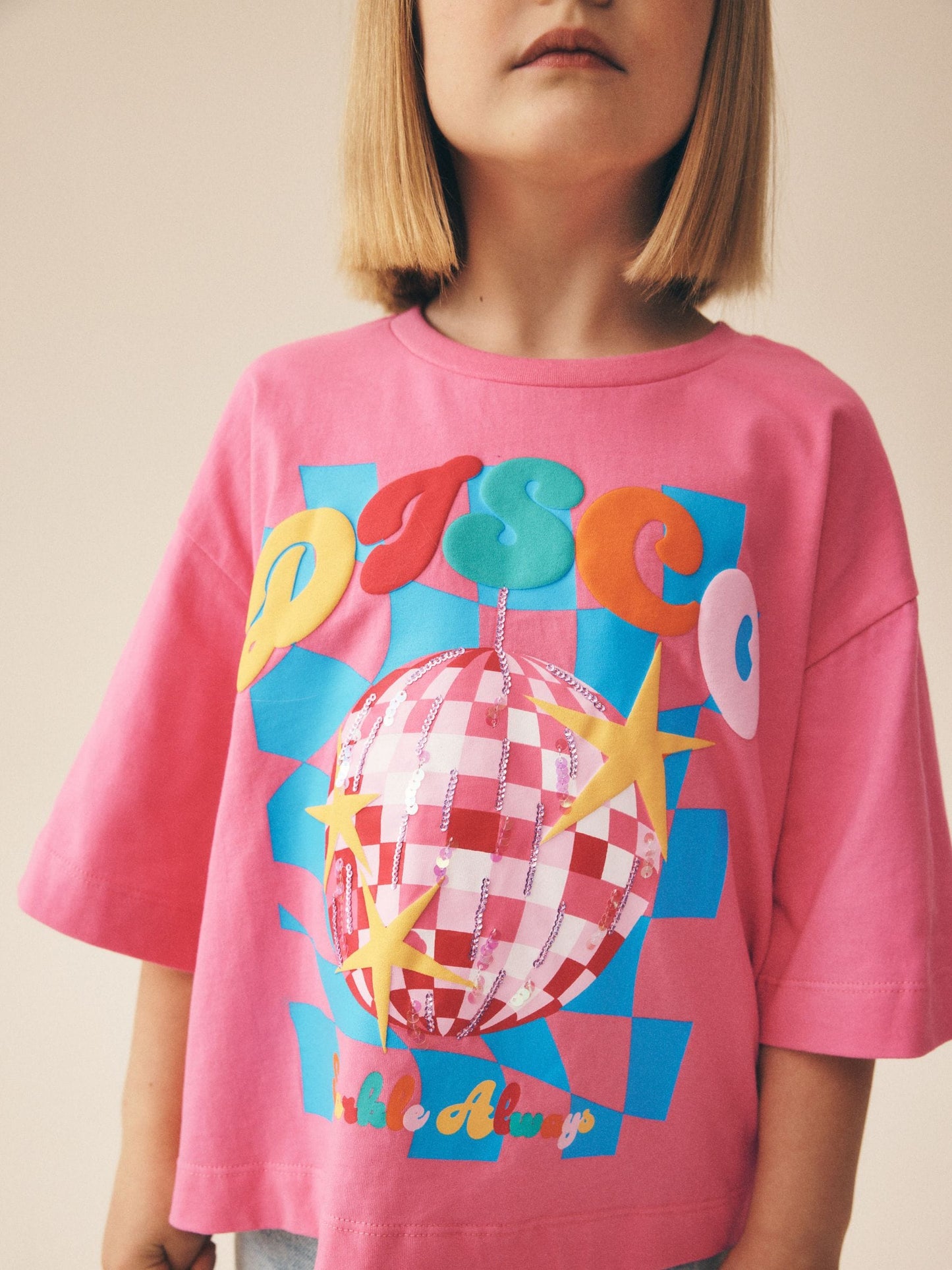 Dsiney Kidz - Pink Disco Sequin T-Shirt (3-16yrs) image 4