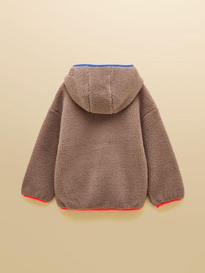 Joules Boys' Ellis Brown Zip Up Hooded Fleece - image 2