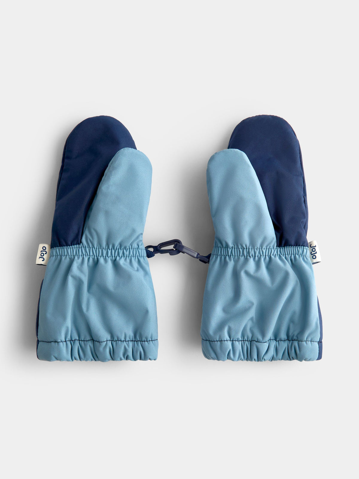 JoJo Maman Bébé Blue Colourblock Fleece Lined Mittens - image 2