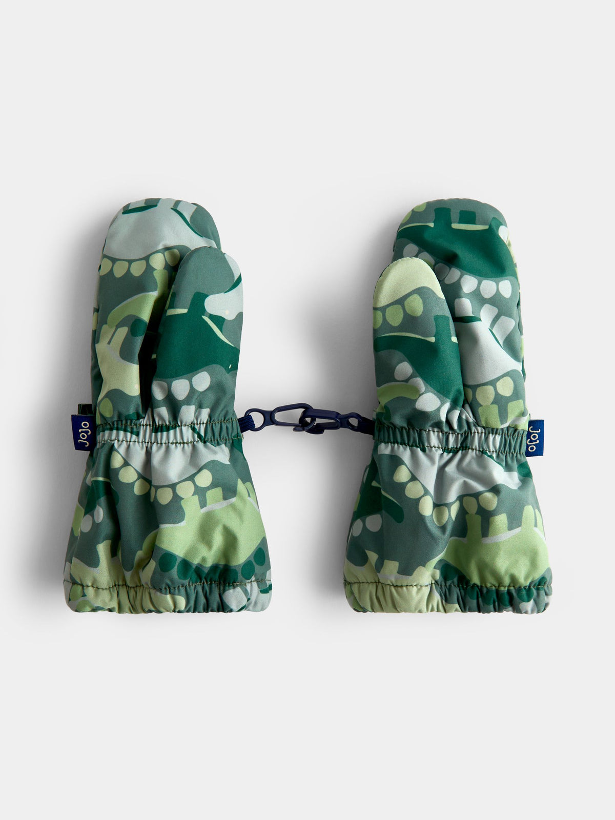 JoJo Maman Bébé Green Dinosaur Fleece Lined Mittens - image 2