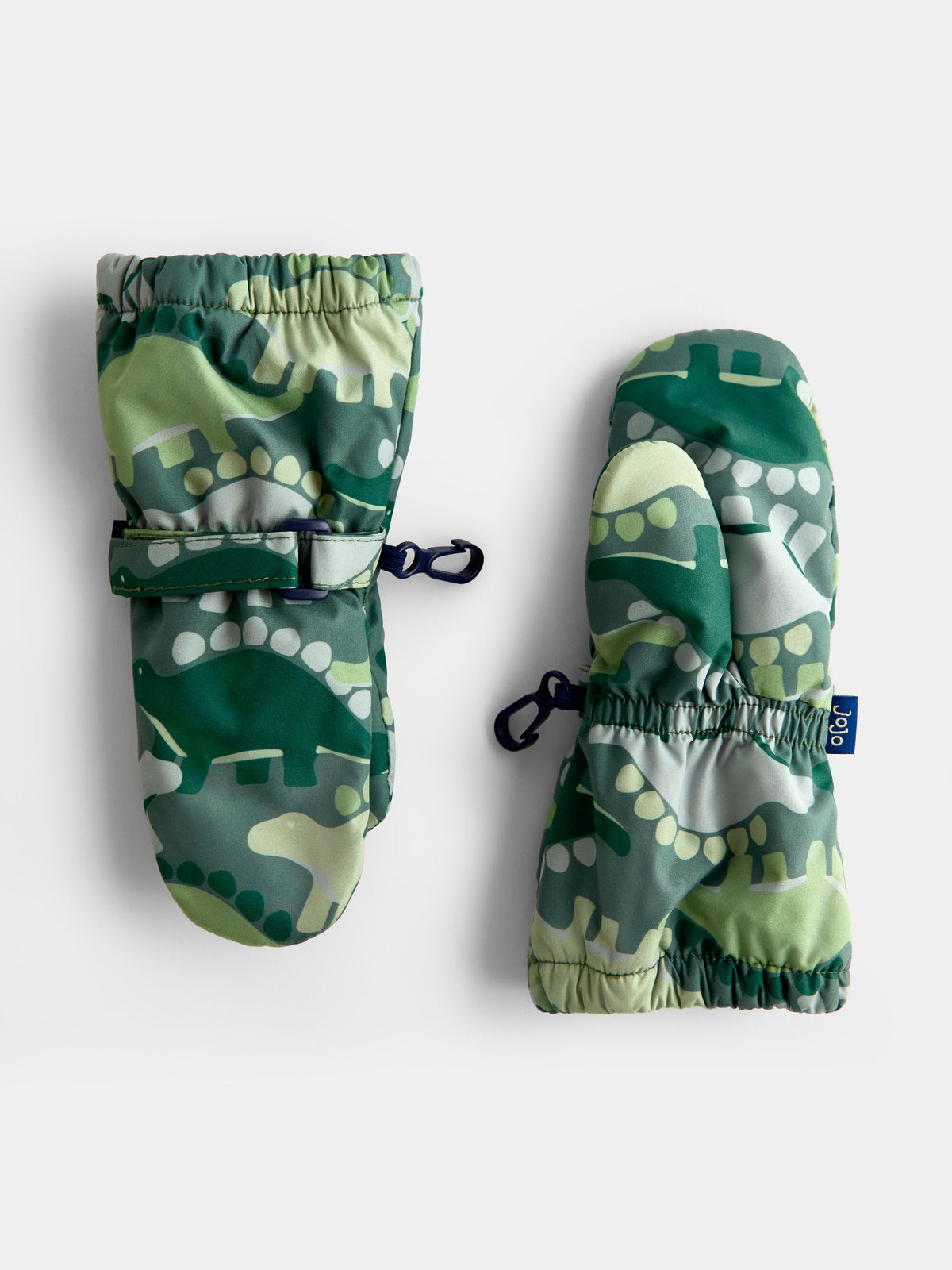 JoJo Maman Bébé Green Dinosaur Fleece Lined Mittens - image 3