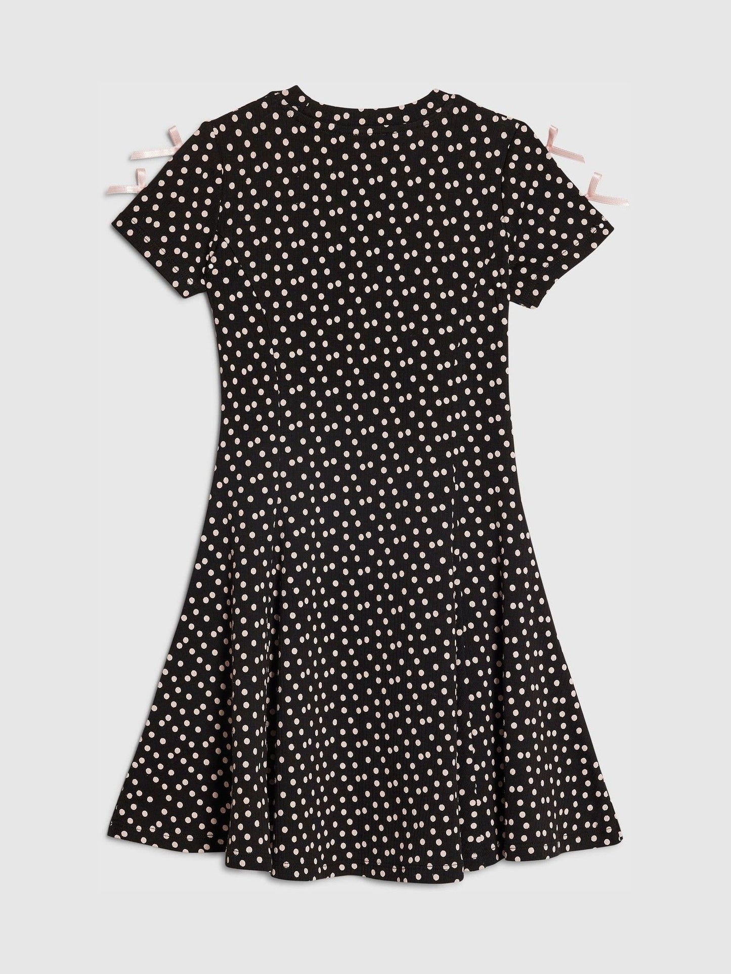 River Island Black Polka Dot Cut Out Dress image 2