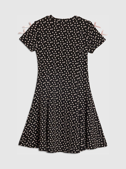 River Island Black Polka Dot Cut Out Dress image 2