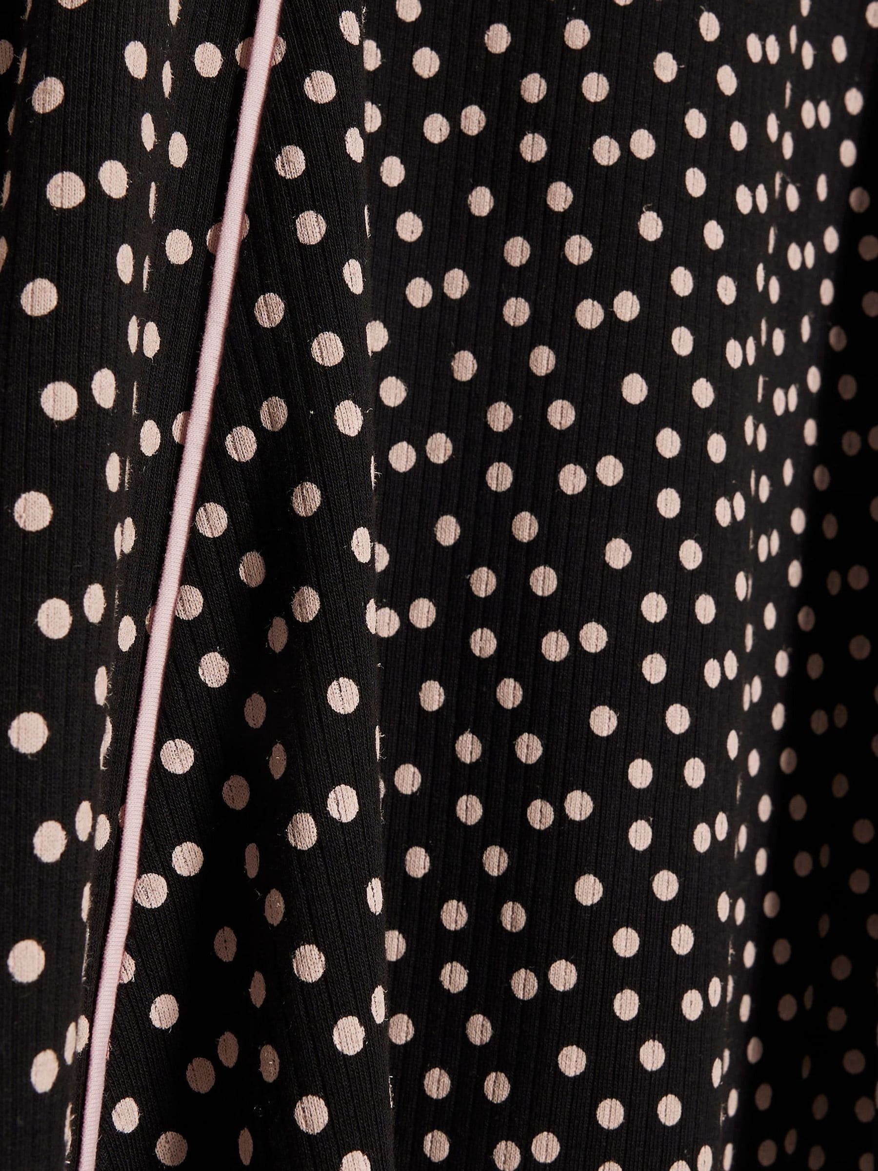 River Island Black Polka Dot Cut Out Dress image 4