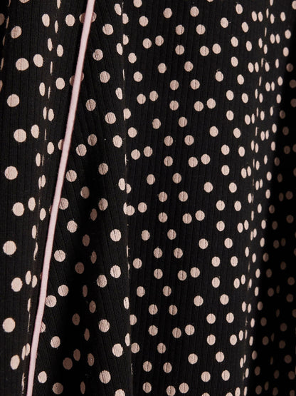 River Island Black Polka Dot Cut Out Dress image 4
