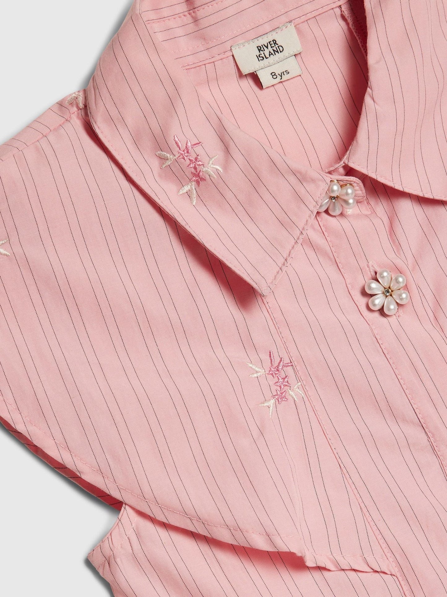 River Island Pink Stripe Prom Dress image 5