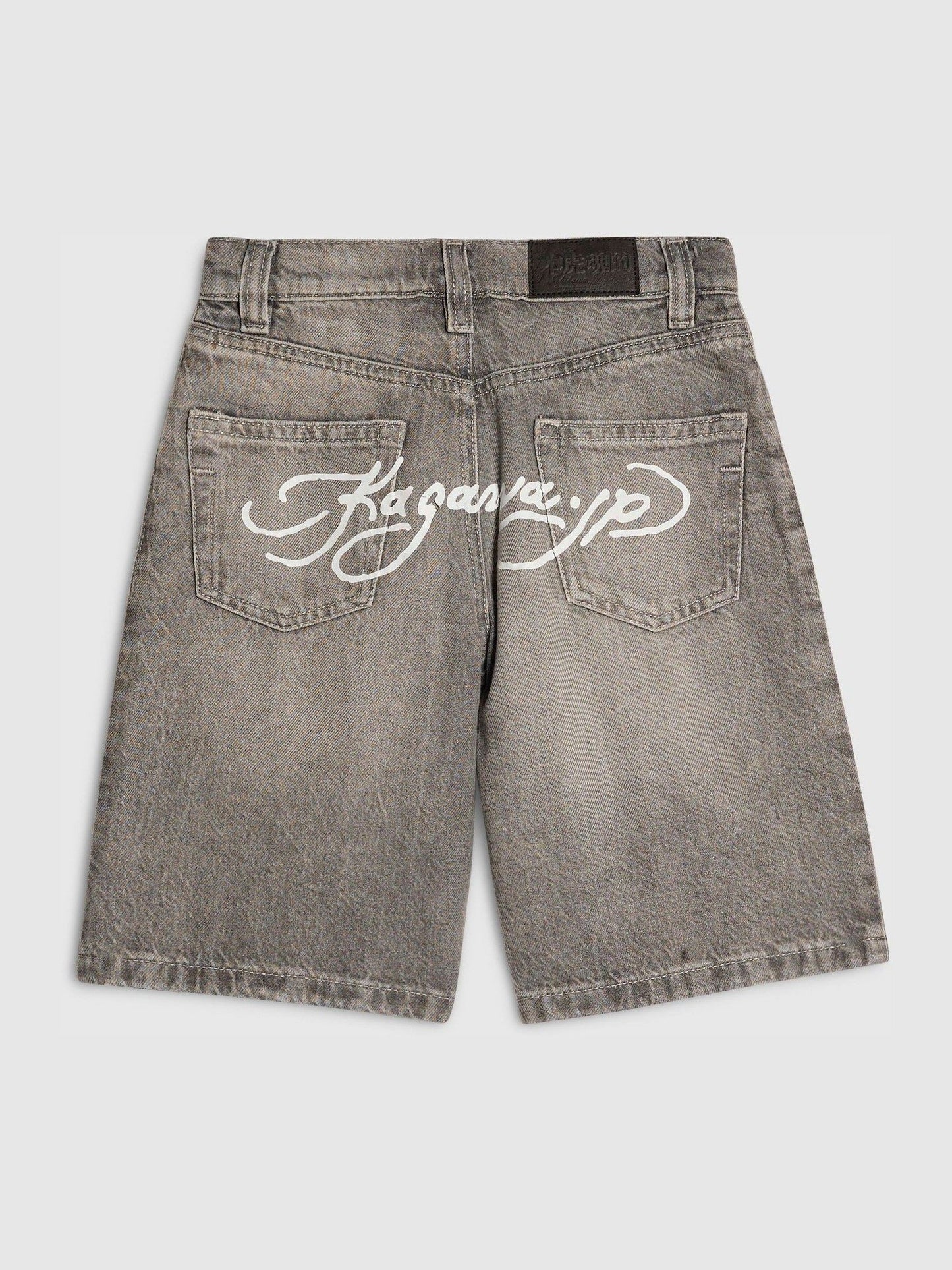 Dsiney Kidz - River Island Grey Washed Denim Jorts Shorts image 4