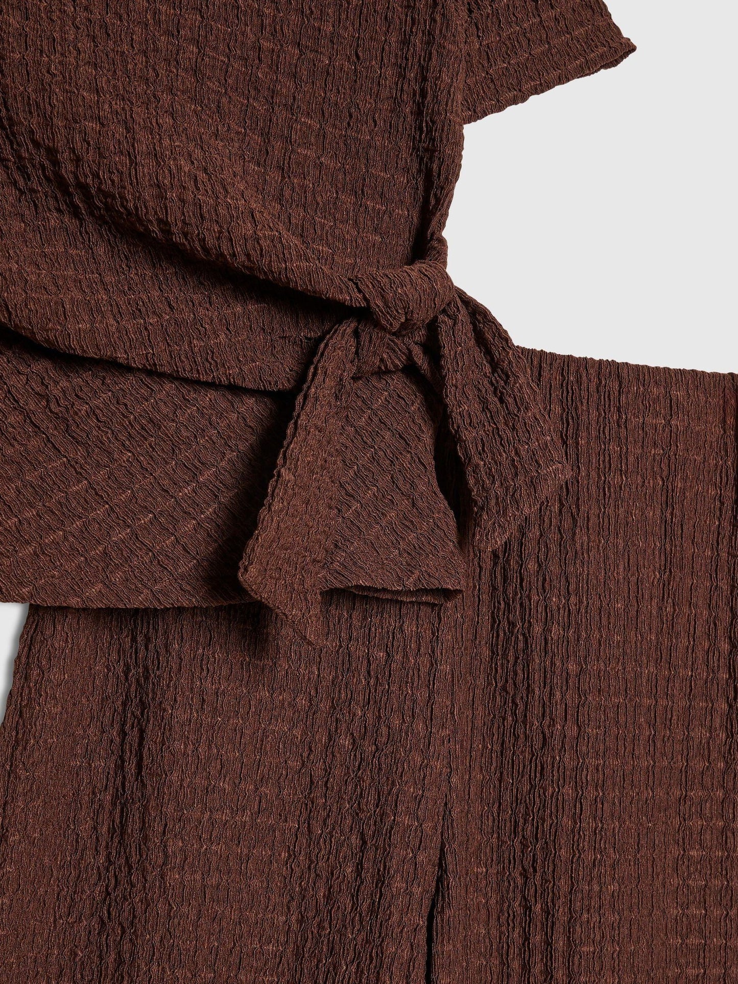 Dsiney Kidz - River Island Brown Textured T-Shirt & Wide Leg Trousers Set image 5