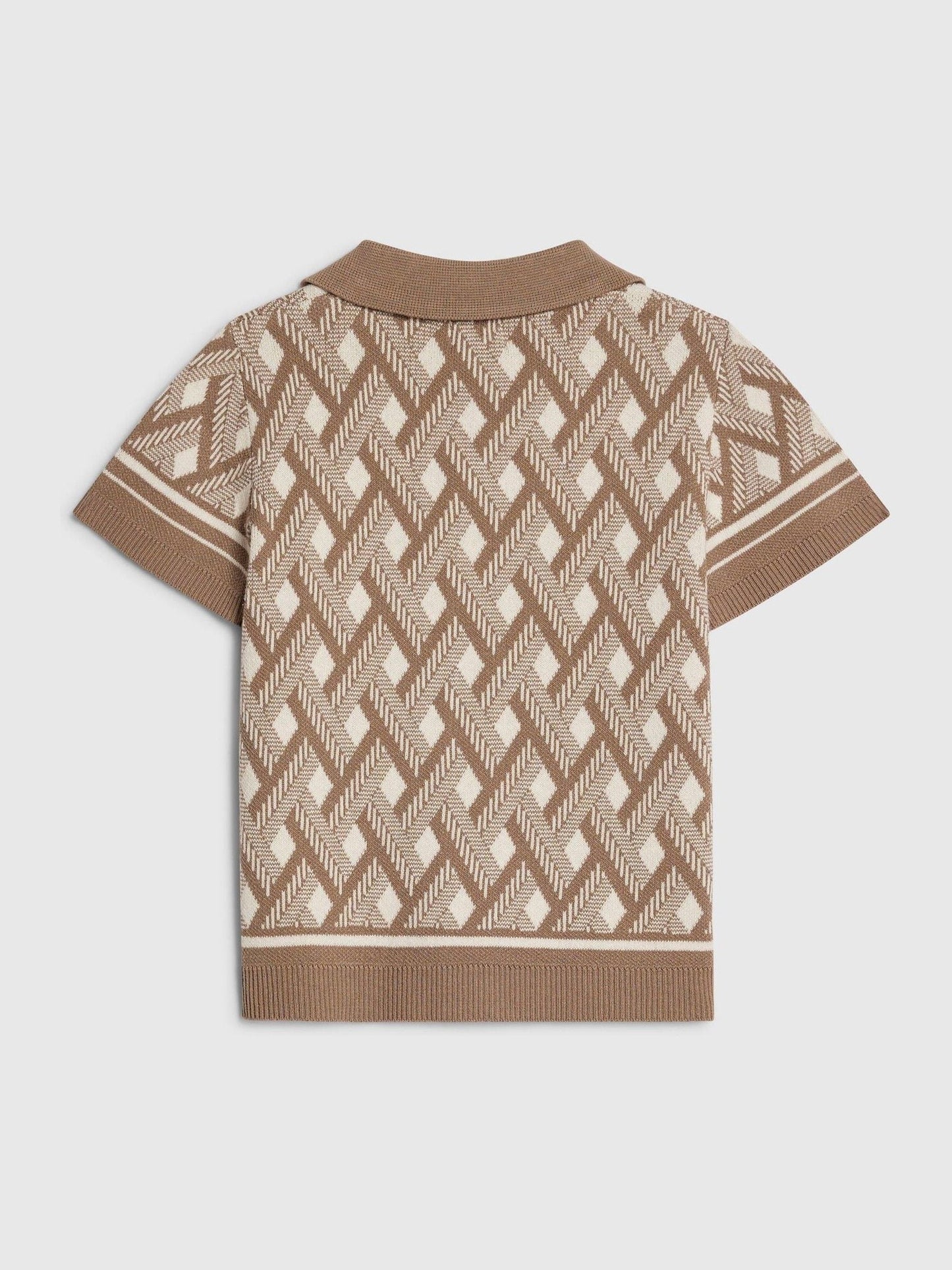 Dsiney Kidz - River Island Natural Geo Print Knitted Shirt image 2