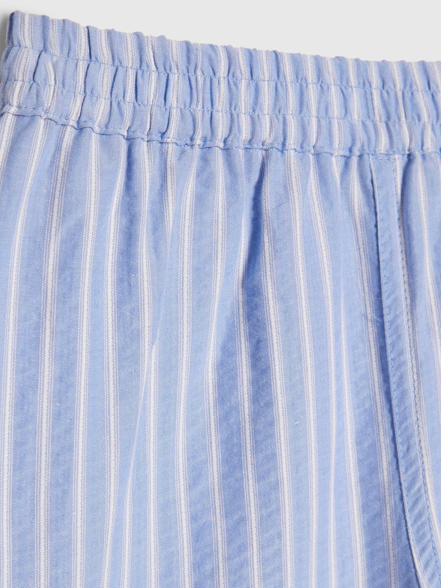 Dsiney Kidz - River Island Blue Stripe Denim Wide Leg Trousers image 2