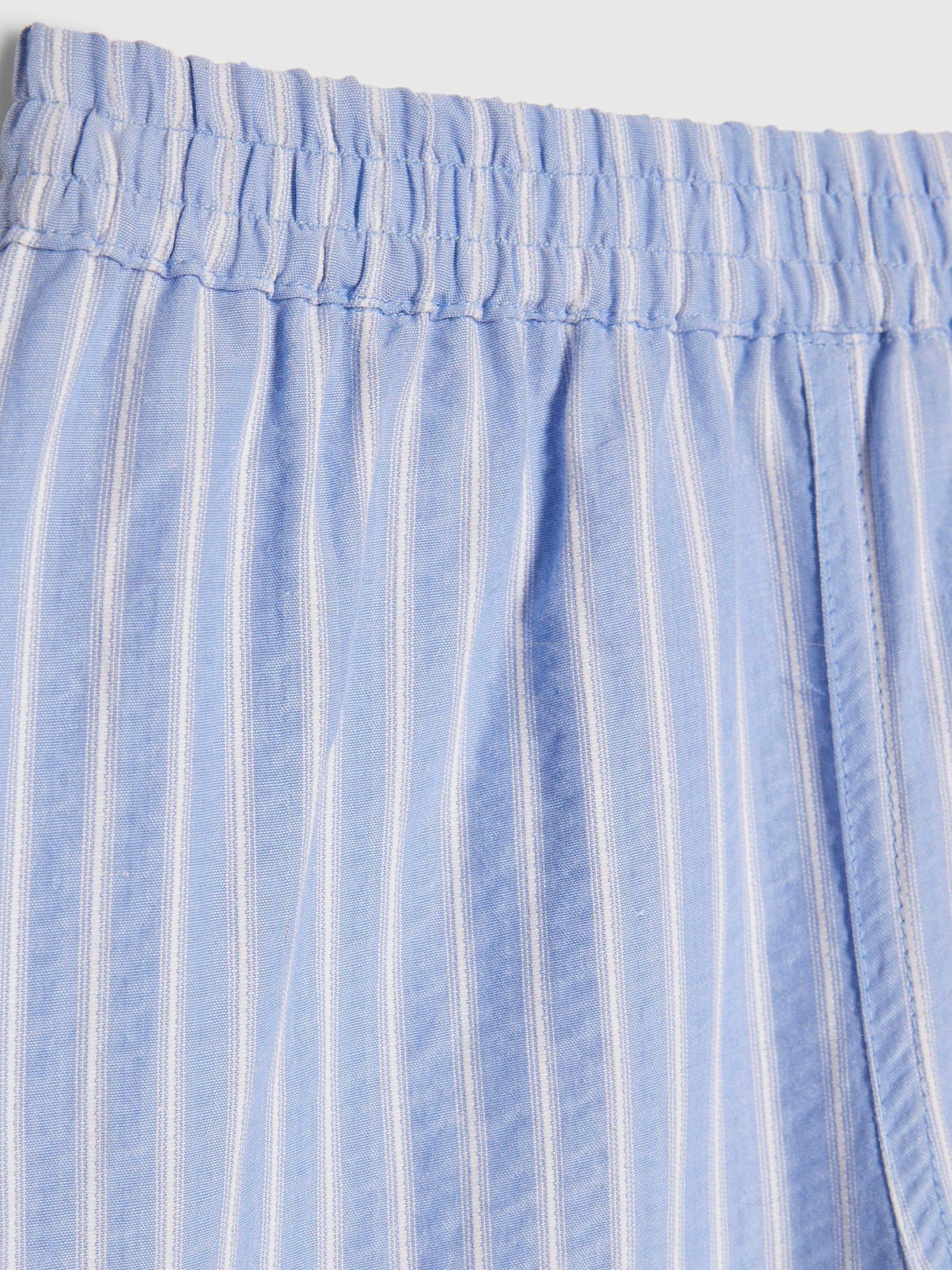 Dsiney Kidz - River Island Blue Stripe Denim Wide Leg Trousers image 2