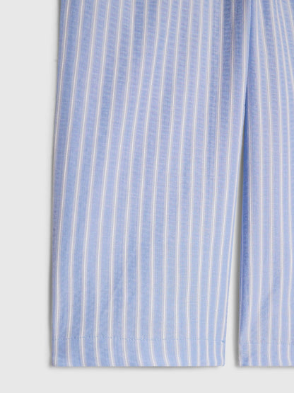 Dsiney Kidz - River Island Blue Stripe Denim Wide Leg Trousers image 3