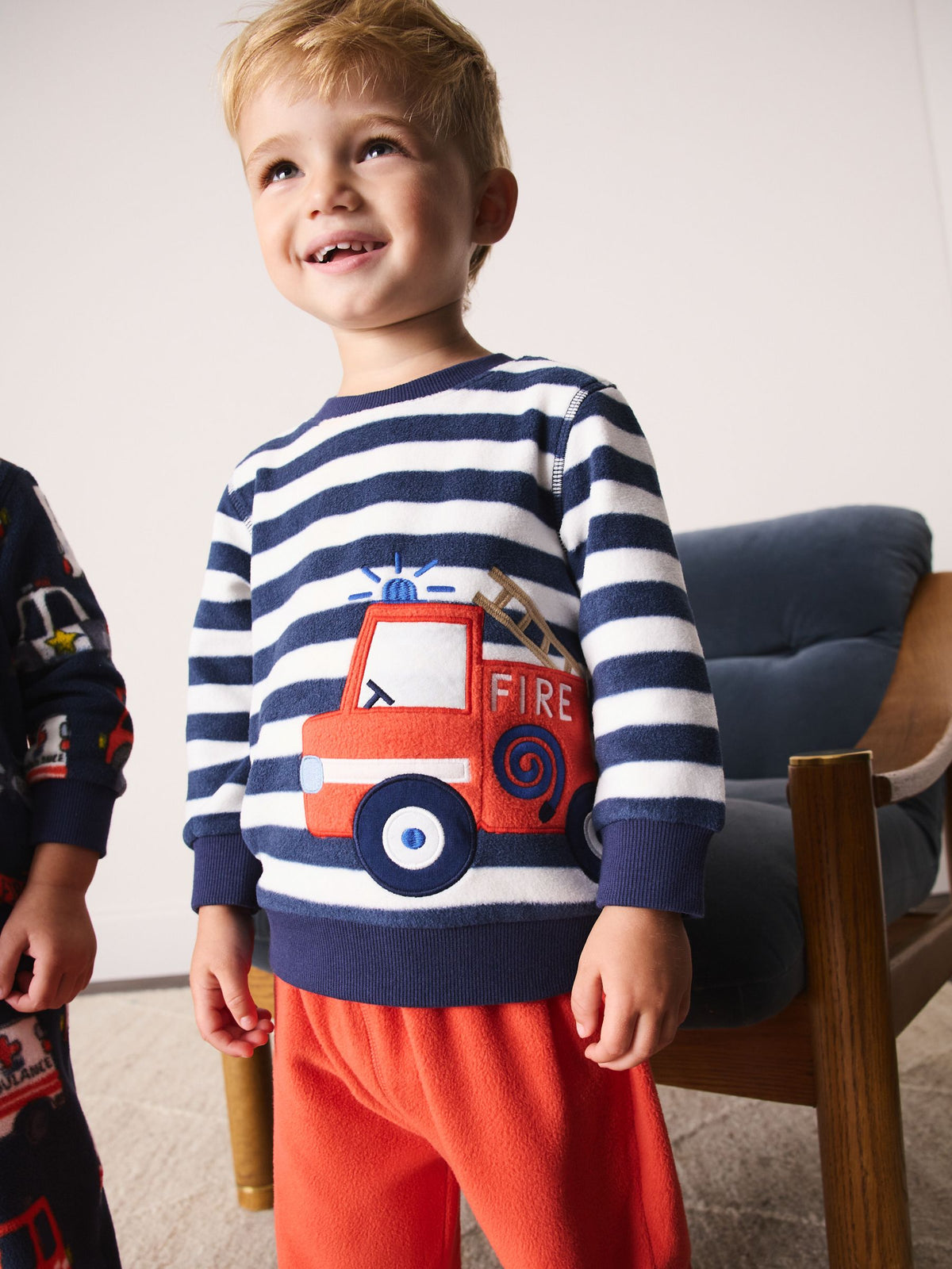 Navy Emergency Vehicles Cosy Fleece Pyjamas 2 Pack (12mths-8yrs) - image 3