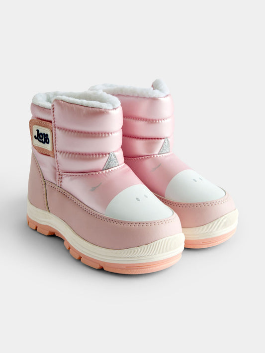 JoJo Maman Bébé Pink Unicorn Cosy Snow Boots - image 1