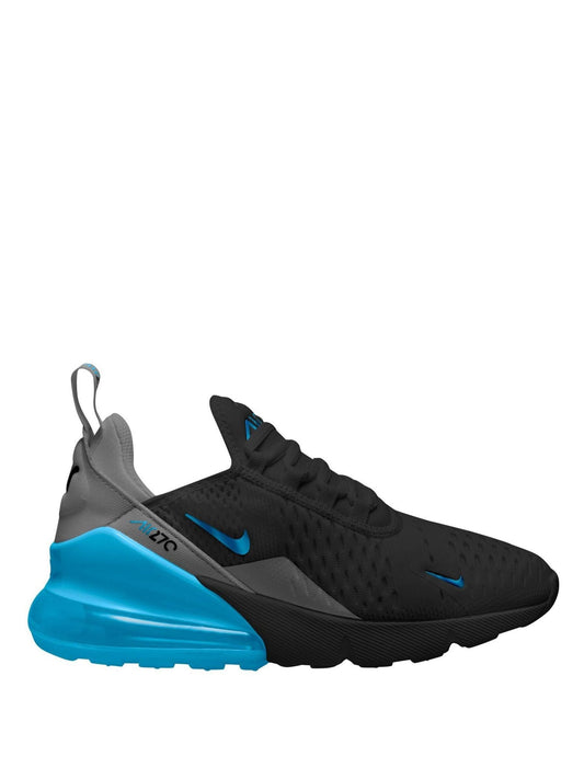 Nike Black/Bright Blue Youth Air Max 270 Trainers - image 1
