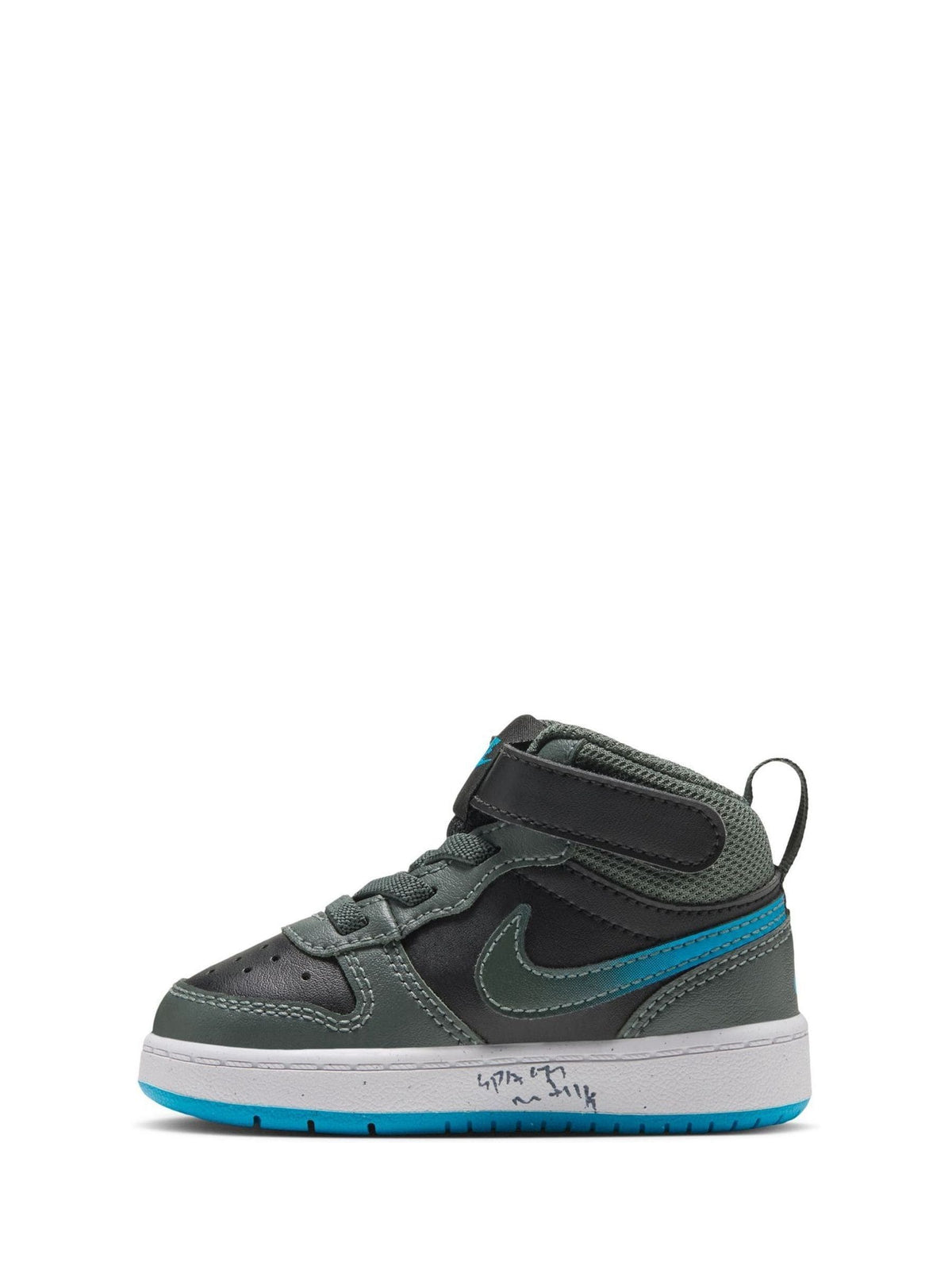 Nike Khaki Green Black Infant Court Borough Mid Trainers - image 9