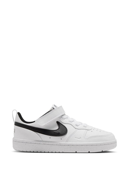 Nike White/Black Junior Court Borough Low Trainers - image 1
