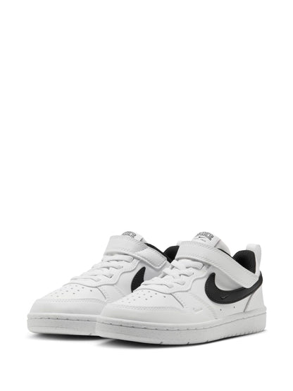 Nike White/Black Junior Court Borough Low Trainers - image 2