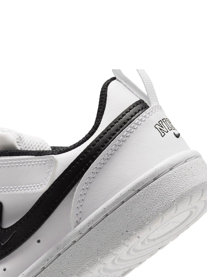Nike White/Black Junior Court Borough Low Trainers - image 6