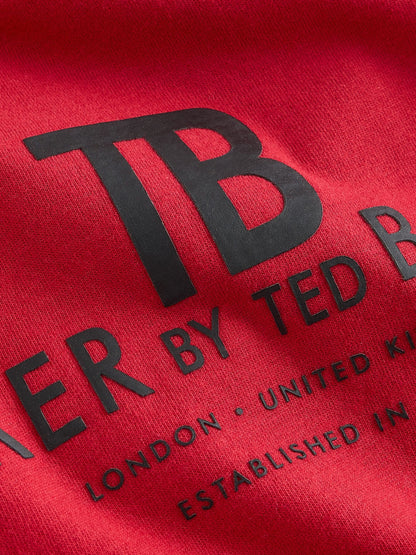 Baker by Ted Baker Red/Black/Grey Marl Long Sleeve Pyjamas 2 Pack - image 10