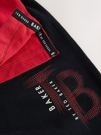 Baker by Ted Baker Red/Black/Grey Marl Long Sleeve Pyjamas 2 Pack - image 12