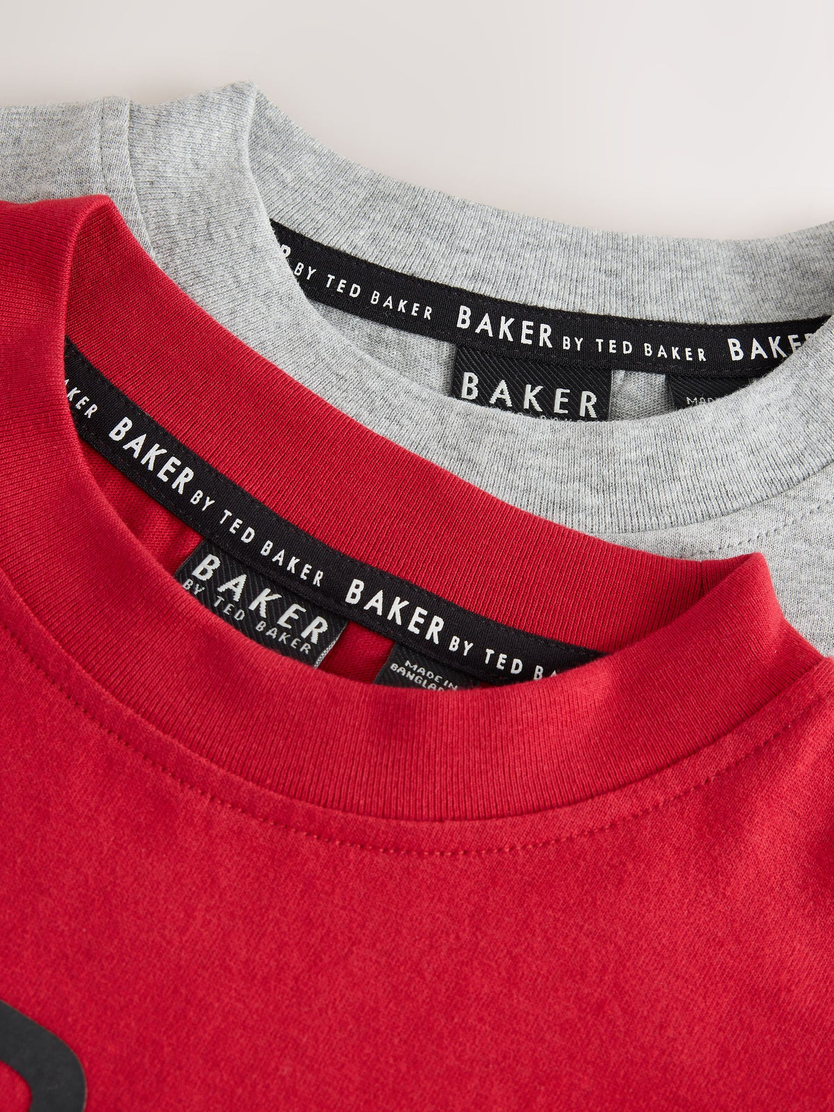 Baker by Ted Baker Red/Black/Grey Marl Long Sleeve Pyjamas 2 Pack - image 5