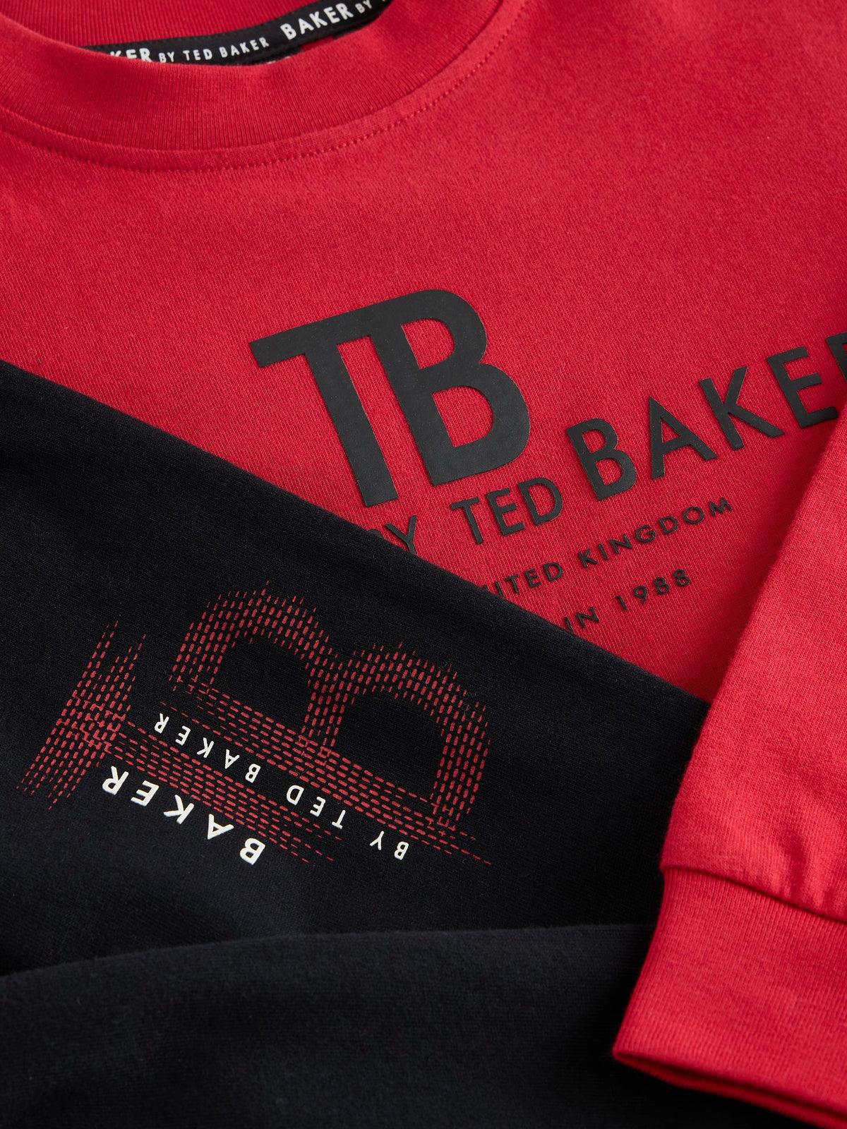 Baker by Ted Baker Red/Black/Grey Marl Long Sleeve Pyjamas 2 Pack - image 7