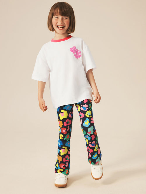 Dsiney Kidz - Little Bird by Jools Oliver Rainbow Leopard T-Shirt and Leggings 2 Piece Set image 1