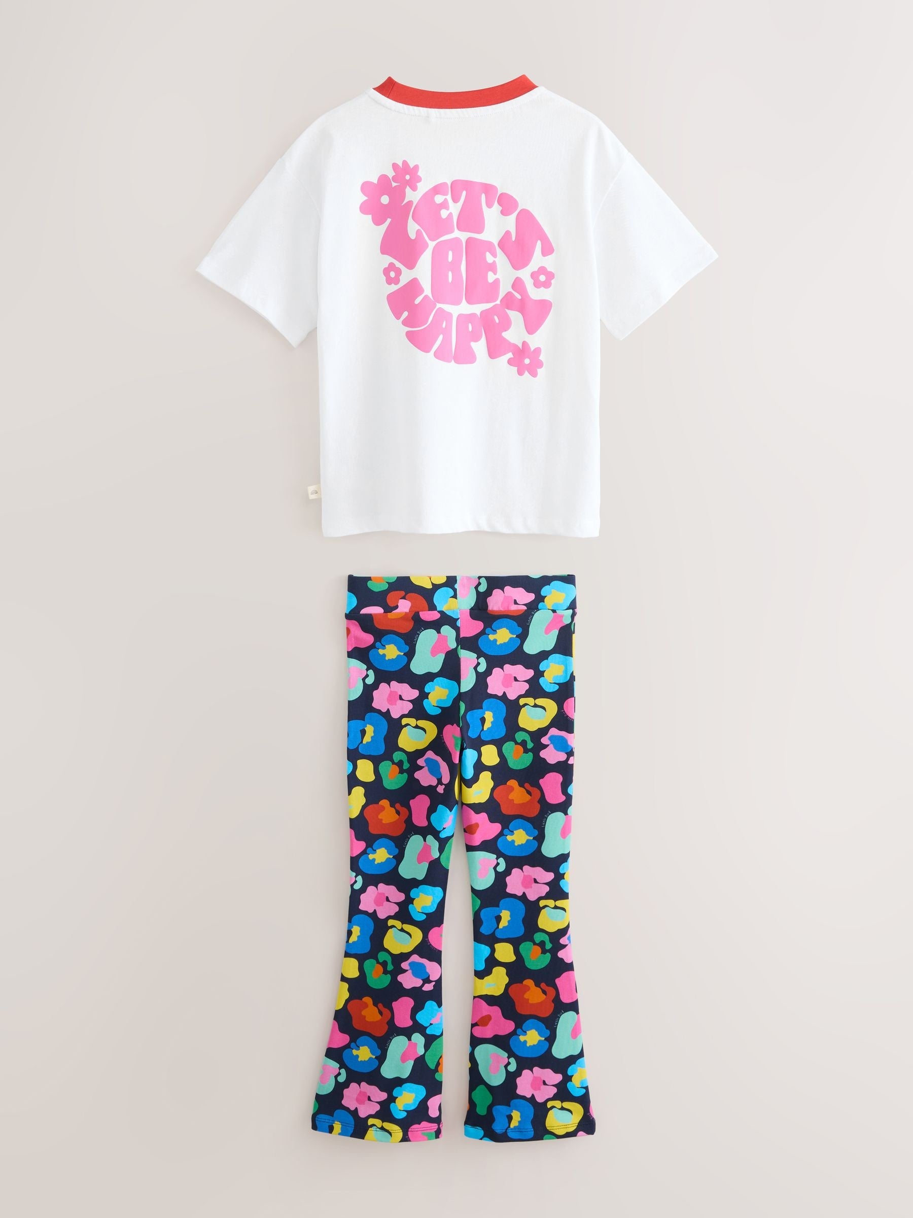 Dsiney Kidz - Little Bird by Jools Oliver Rainbow Leopard T-Shirt and Leggings 2 Piece Set image 8