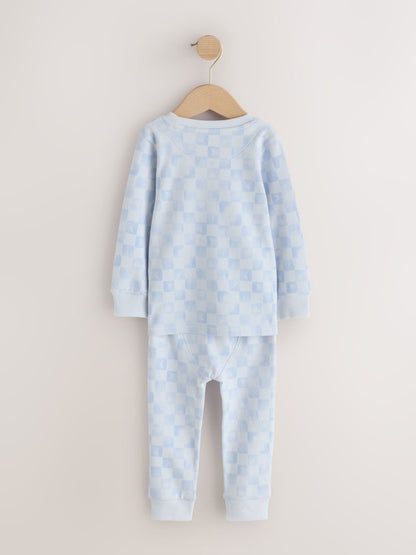 Blue/White Elephant Snuggle Pyjamas 3 Pack (9mths-10yrs) - image 5