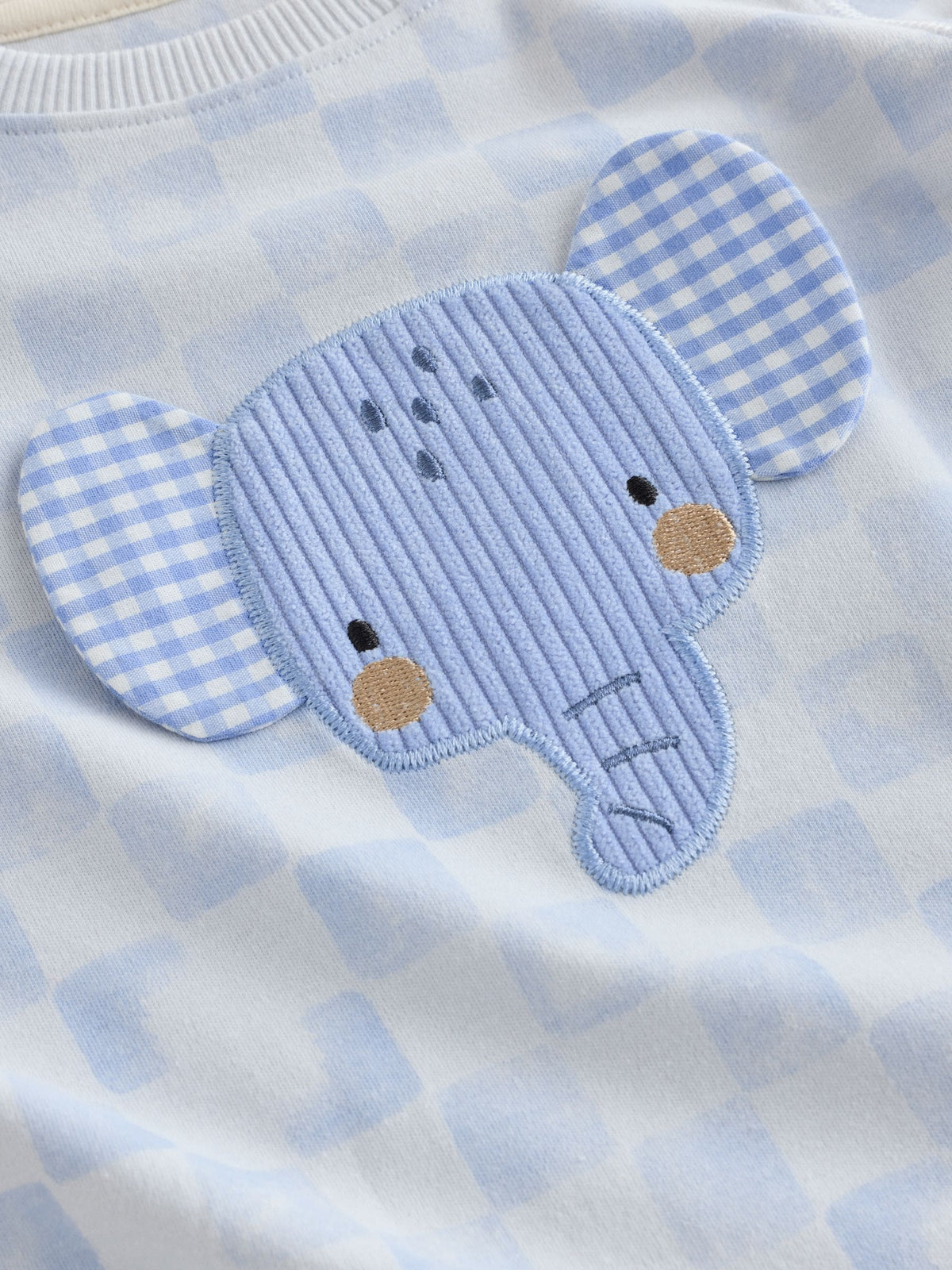 Blue/White Elephant Snuggle Pyjamas 3 Pack (9mths-10yrs) - image 7