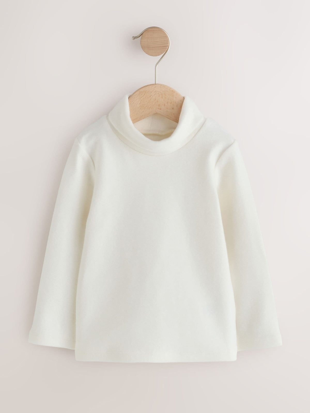 Cream Long Sleeve Roll Neck Top (3mths-7yrs) - image 4
