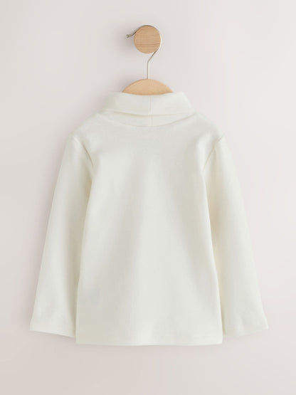 Cream Long Sleeve Roll Neck Top (3mths-7yrs) - image 5