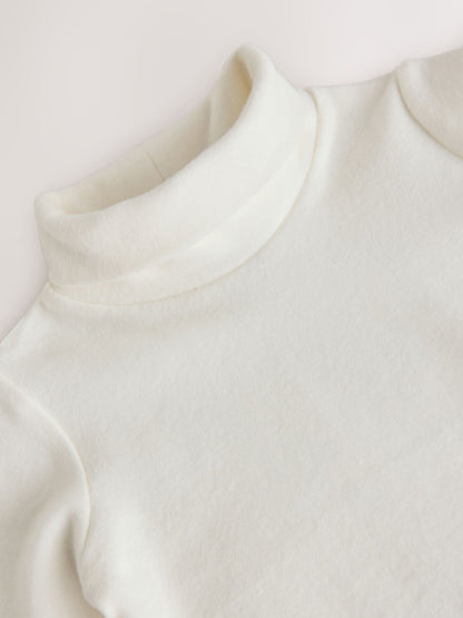 Cream Long Sleeve Roll Neck Top (3mths-7yrs) - image 6