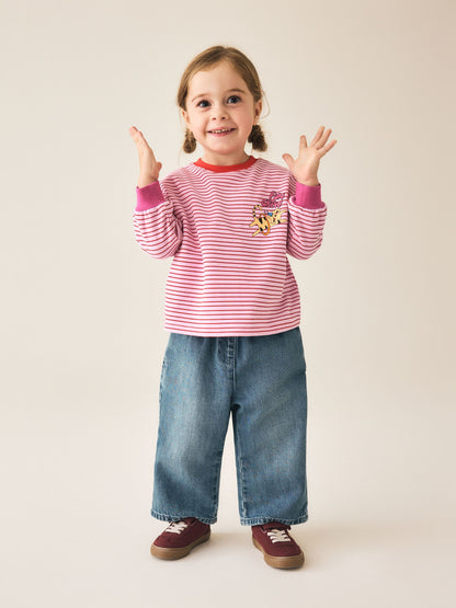 Pink Stripe Long Sleeve Top (3mths-7yrs) - image 1