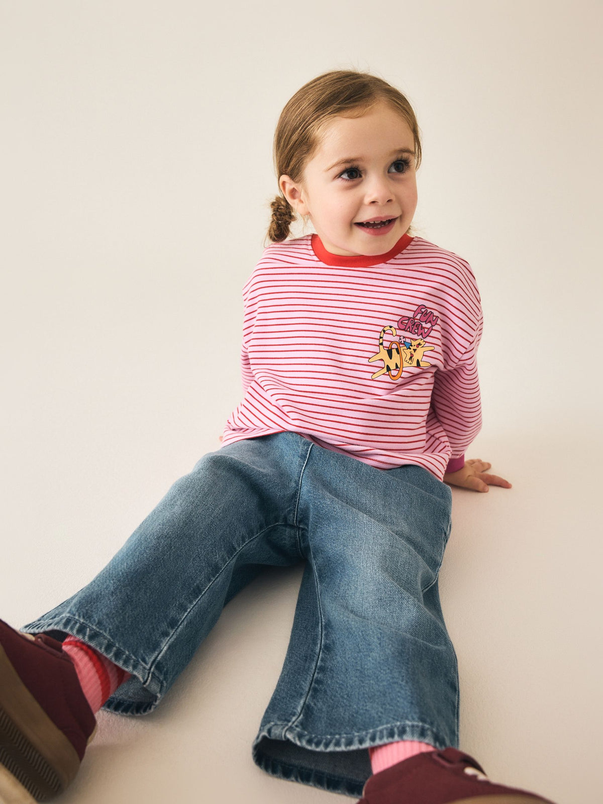 Pink Stripe Long Sleeve Top (3mths-7yrs) - image 2