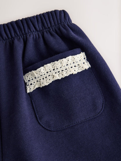 Navy Frill Seam Bloomer Trousers (3mths-7yrs) - image 3