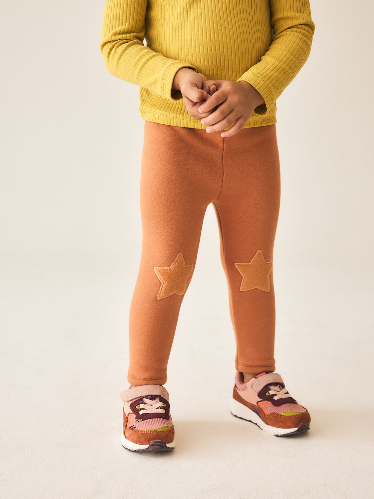 Rust Orange Cosy Fleece Lined Leggings (3mths-7yrs) - image 1