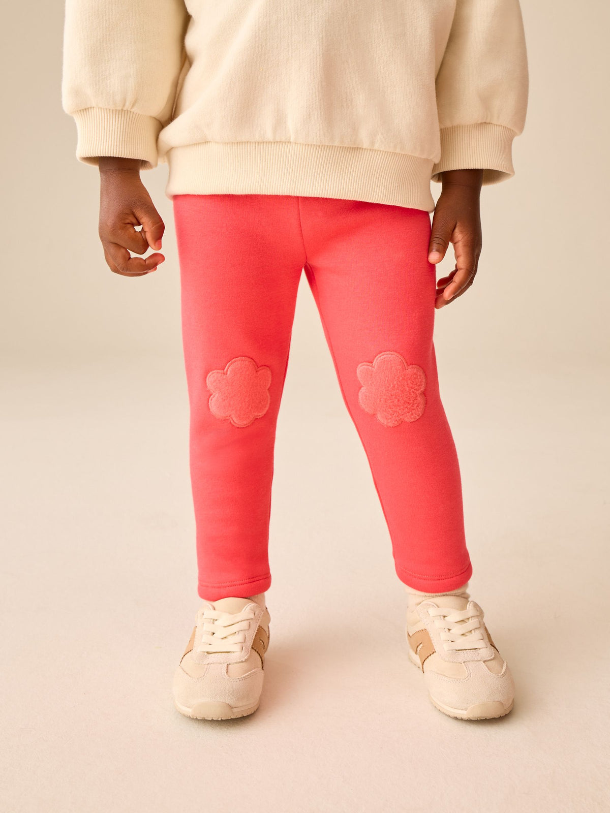 Pink Bright Cosy Fleece Lined Leggings (3mths-7yrs) - image 1