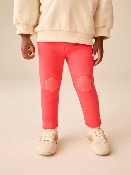 Pink Bright Cosy Fleece Lined Leggings (3mths-7yrs) - image 1