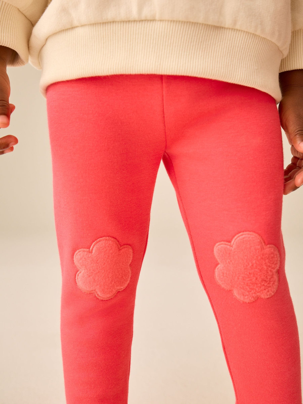 Pink Bright Cosy Fleece Lined Leggings (3mths-7yrs) - image 3