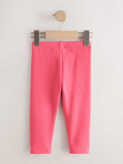 Pink Bright Cosy Fleece Lined Leggings (3mths-7yrs) - image 5