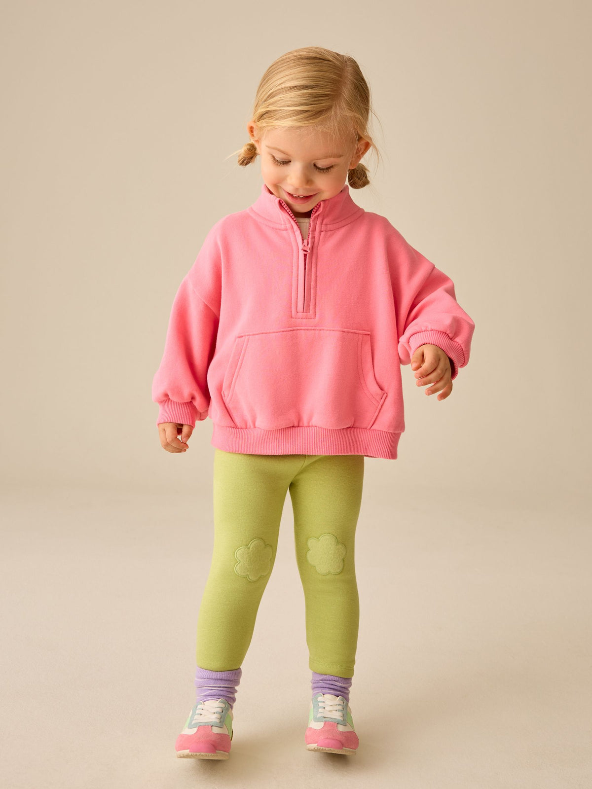Green Cosy Fleece Lined Leggings (3mths-7yrs) - image 2