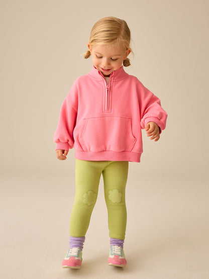 Green Cosy Fleece Lined Leggings (3mths-7yrs) - image 2