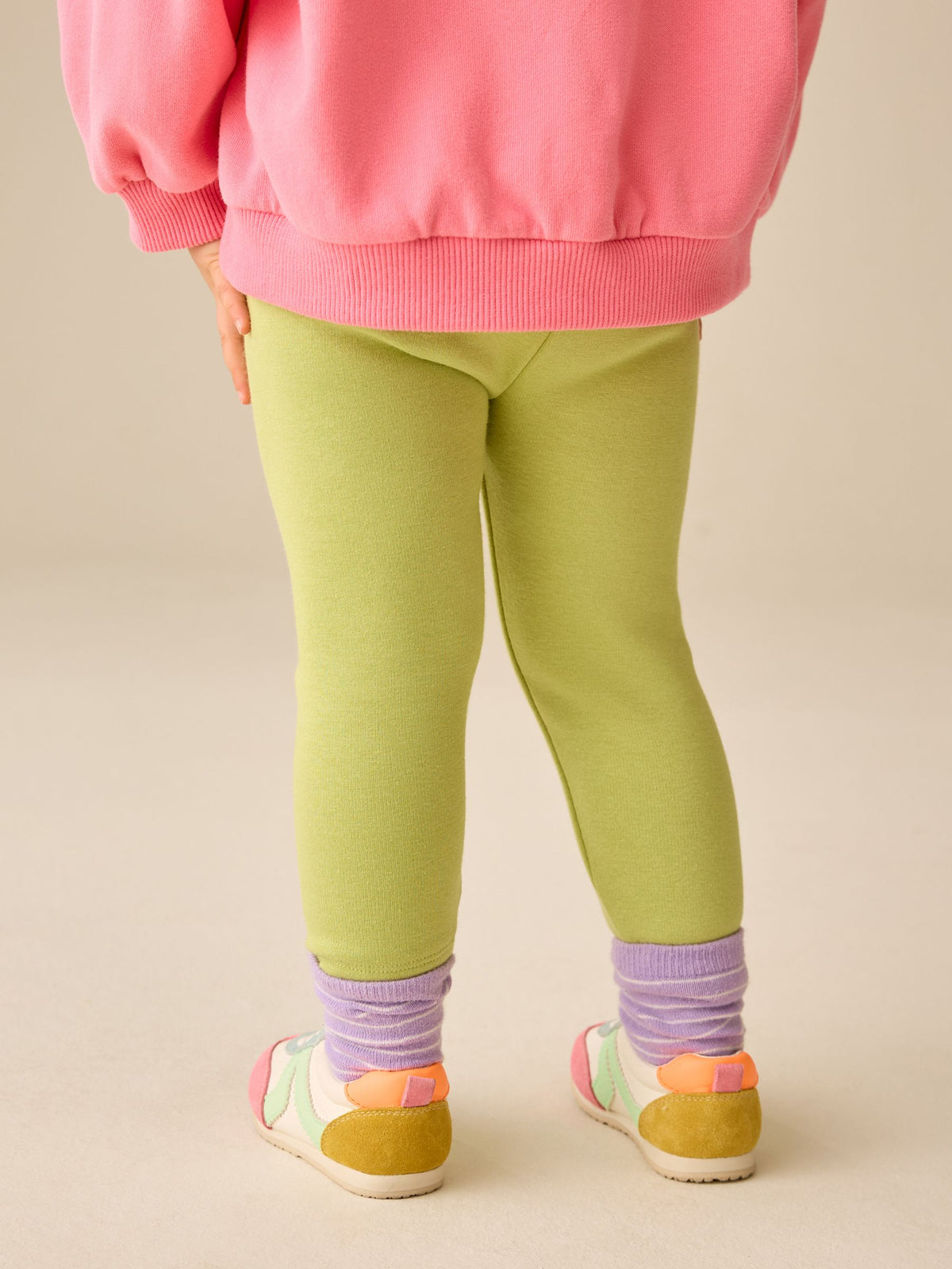 Green Cosy Fleece Lined Leggings (3mths-7yrs) - image 3