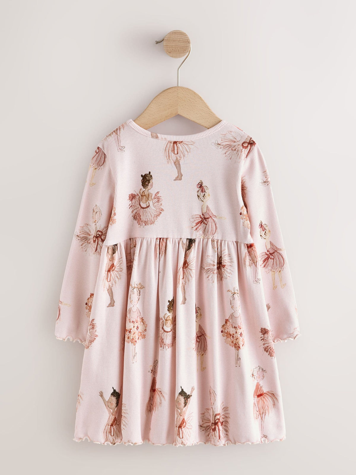 Dsiney Kidz - Pink Long Sleeve Ribbed Dress (3mths-7yrs) image 5