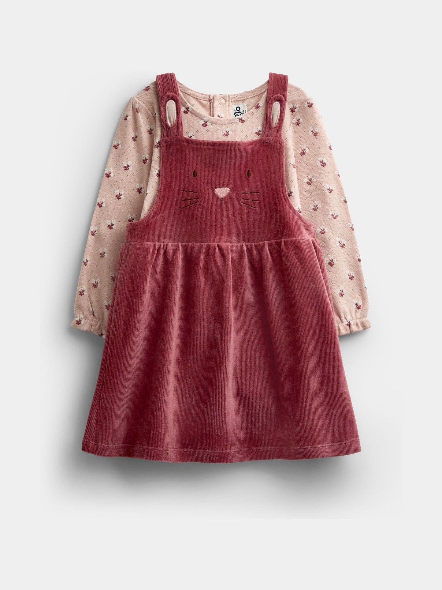 Dsiney Kidz - Jojo Maman Bébé Pink Bunny Velour Dress Set image 1