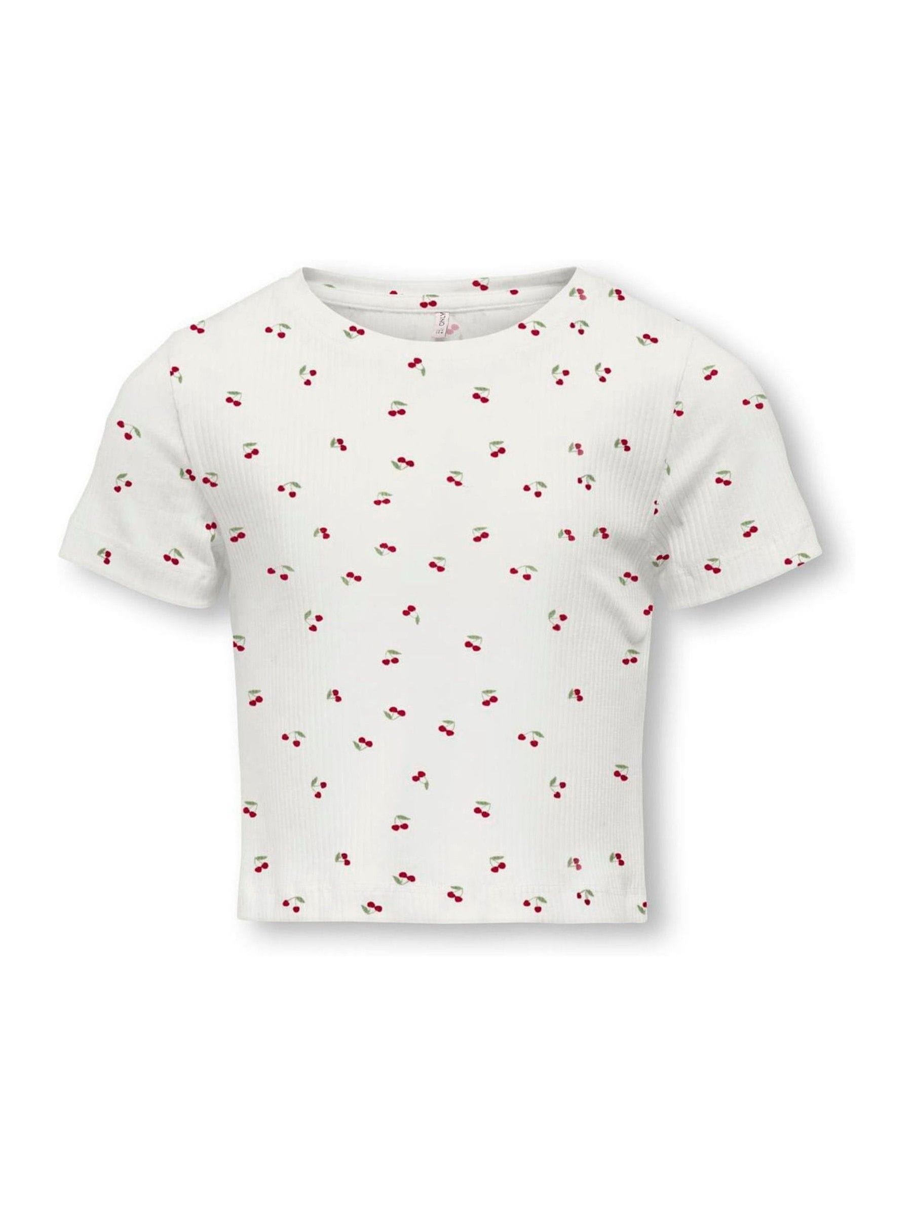 Dsiney Kidz - ONLY KIDS White Cherry Printed Short Sleeved Baby T-Shirt image 4