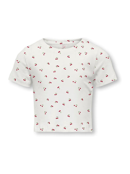 Dsiney Kidz - ONLY KIDS White Cherry Printed Short Sleeved Baby T-Shirt image 4